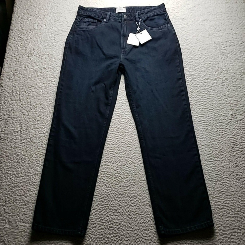 Hickey Freeman Straight Fit Jeans Mens 36x32 Blue Regular Straight Denim Pants